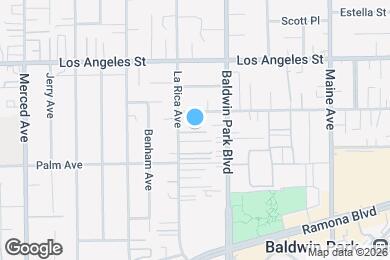 Map image of the property - 4246 La Rica Ave