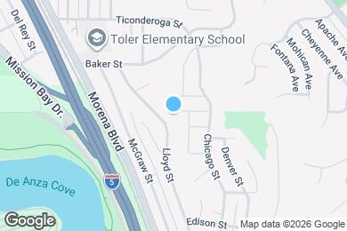 Map image of the property - 3302 Baltimore St