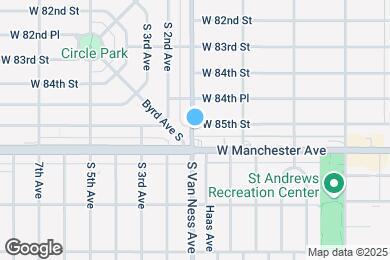 Map image of the property - 8504 S Van Ness Ave