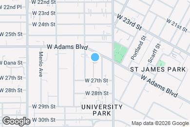 Map image of the property - 1162 W Adams Blvd