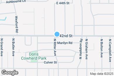Map image of the property - 4147 N Ritter Ave