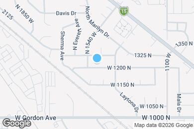 Map image of the property - 1474 W 1200 N