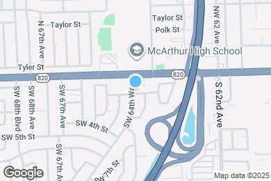 Map image of the property - 6451 SW 2nd St