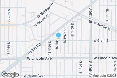 Map image of the property - 2176 S 64th St