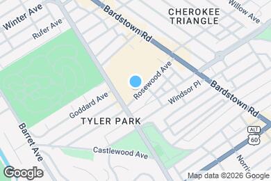 Map image of the property - 1623 Rosewood Ave