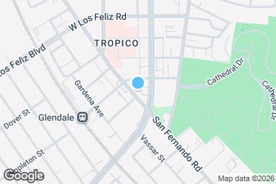 Map image of the property - Glendale Lofts - SF Glendale Lofts LLC