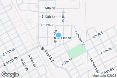 Map image of the property - 811 E 11th St