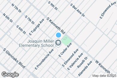 Map image of the property - 715 E. Providencia Ave
