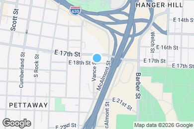 Map image of the property - 1801 Vance St