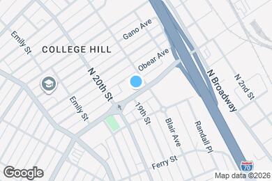 Map image of the property - 1527 E Grand Blvd