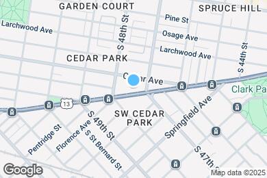 Map image of the property - 4715 Baltimore Ave
