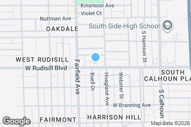 Map image of the property - 418 W Rudisill Blvd
