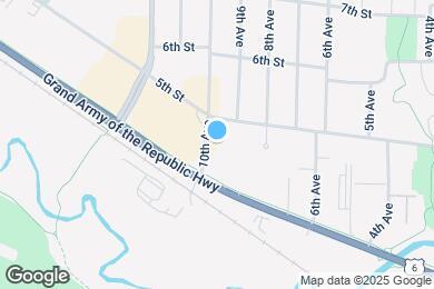Map image of the property - 417 10th Ave