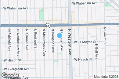 Map image of the property - 1508 N Artesian Ave