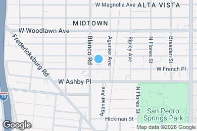 Map image of the property - 1023 W French Pl