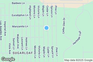 Map image of the property - 332 Cedar Ln