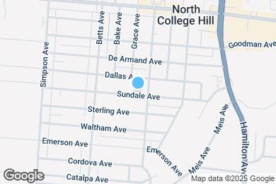 Map image of the property - 1806 Sundale Ave