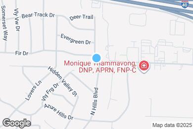 Map image of the property - 1601 N Hills Blvd