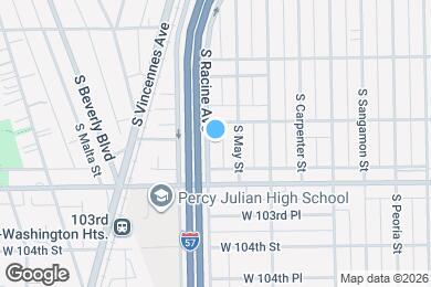 Map image of the property - 10219 S Racine Ave