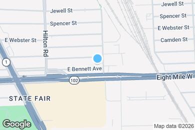 Map image of the property - 705 E Bennett Ave