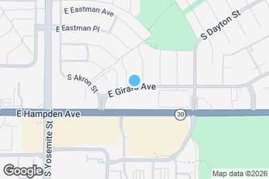 Map image of the property - 9370 E Girard Ave