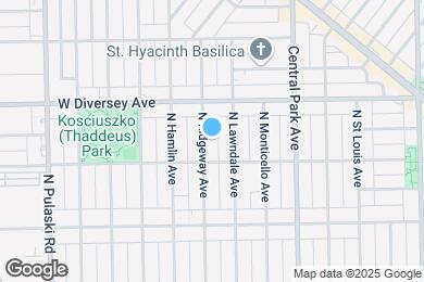 Map image of the property - 2719 N Ridgeway Ave