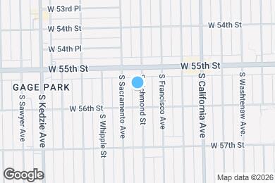 Map image of the property - 5536 S Richmond St
