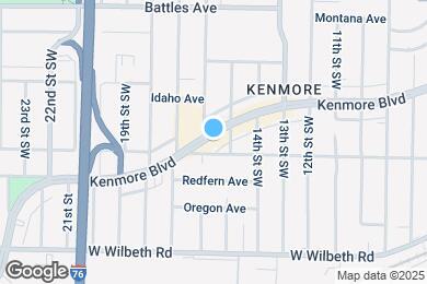Map image of the property - 1014 Kenmore Blvd