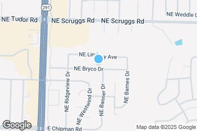 Map image of the property - 1100 NE Bryco Dr