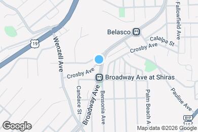 Map image of the property - 2106 Broadway Ave