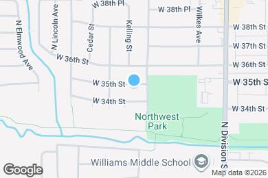 Map image of the property - 2021 W 35th St