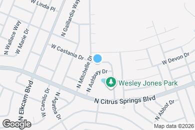 Map image of the property - 2656 W Castania Dr