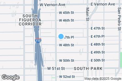 Map image of the property - 244 W 47th Pl