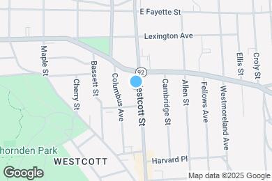 Map image of the property - 316 Westcott St