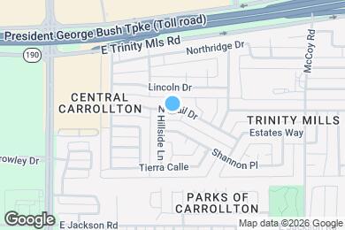 Map image of the property - 1406 N Trail Dr