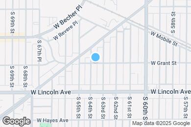 Map image of the property - 6318 W Grant St