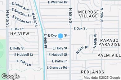 Map image of the property - 6720 E Monte Vista Rd