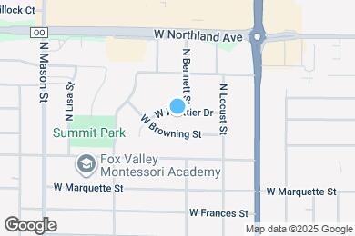Map image of the property - 915 W Whittier Dr