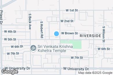 Map image of the property - 1000 W 5th St