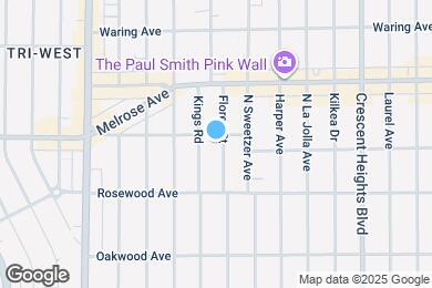Map image of the property - 557 N Flores St
