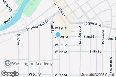 Map image of the property - 204 W 2nd St