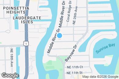 Map image of the property - 2401 NE 13th St