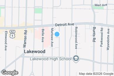 Map image of the property - 1448 Lincoln Ave