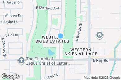 Map image of the property - 1469 S Western Skies Dr