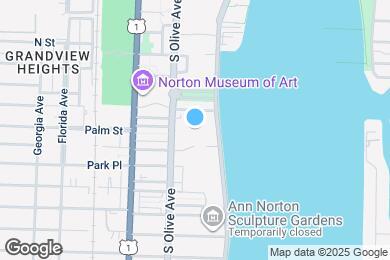 Map image of the property - 1527 S Flagler Dr