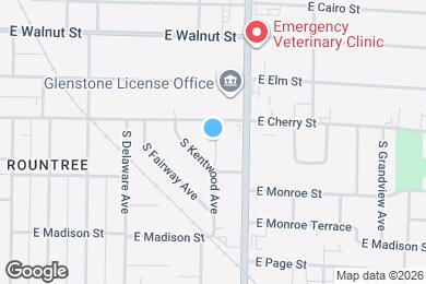 Map image of the property - 1722 E Cherry St