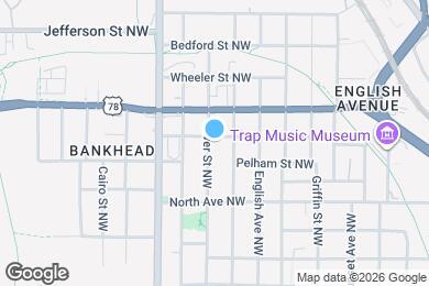 Map image of the property - 848 Fox St NW