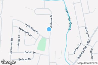 Map image of the property - 813 N Burbank Dr