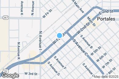 Map image of the property - 505 W 1st St