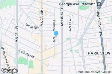 Map image of the property - 3435 Holmead Pl NW